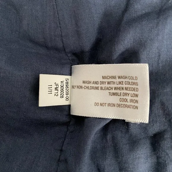 OLD NAVY Chambray Halter Embroidered Dress #AW13 - Picture 7 of 9